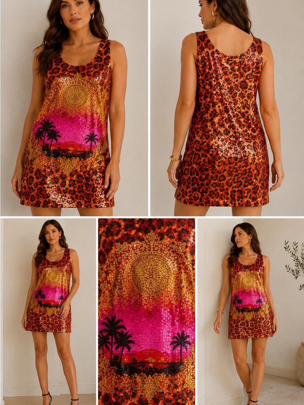Versace for H&M Sequin Mini Dress – US 8 / EU 38